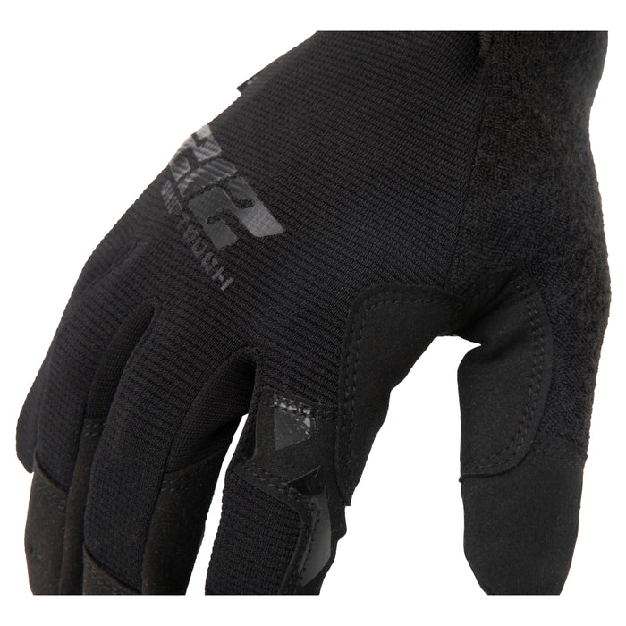 GSA Compliant Silicone Grip Touch-Screen Compatible Mechanic Gloves in Black