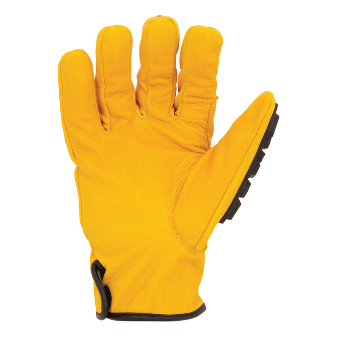 Cut Resistant Impact Leather Rancher / Driver Gloves (ANSI Level A5)