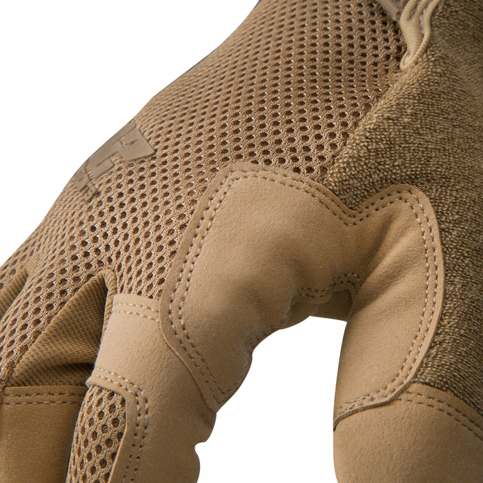 Cut Resistant High Abrasion Air Mesh Touch Gloves in Tan (EN Level 3)