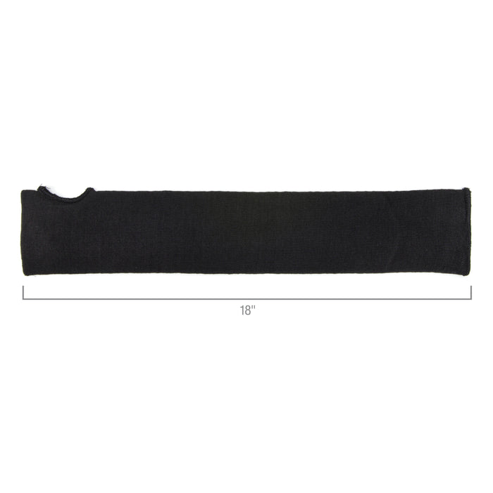 A4 Cut Resistant Liquid Repelling Double Layer Single Safety Sleeve made with DuPont™ Kevlar® fiber (1-Sleeve, Black)