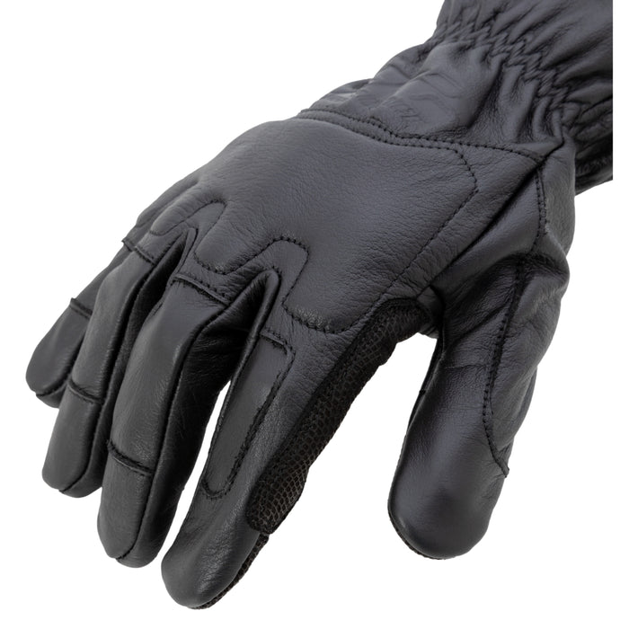 GSA Compliant ANSI A3 Cut Resistant Leather Driver Work Glove in Black