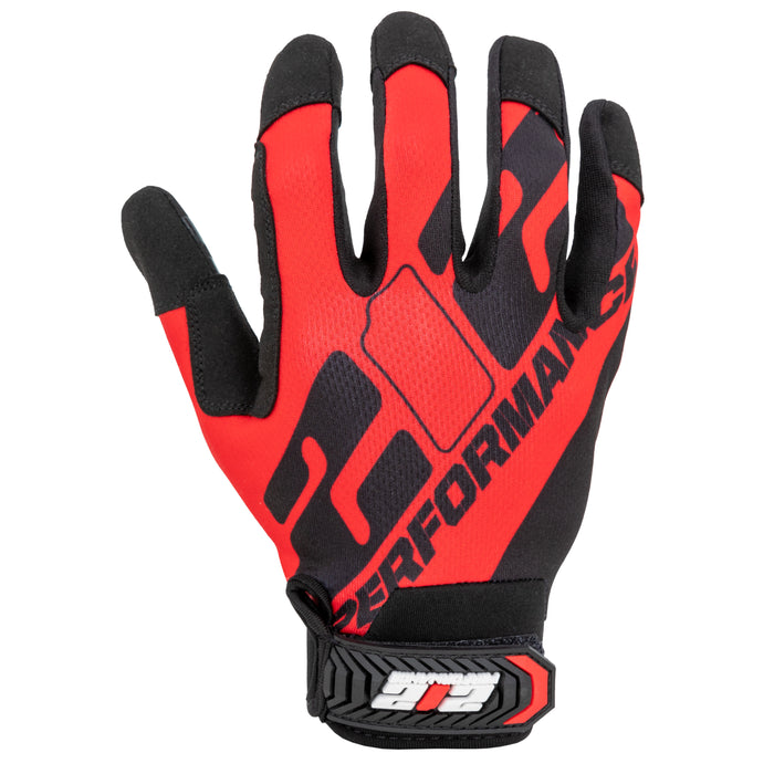 Performance Fit Enhanced Grip Work Gloves in Red and Black