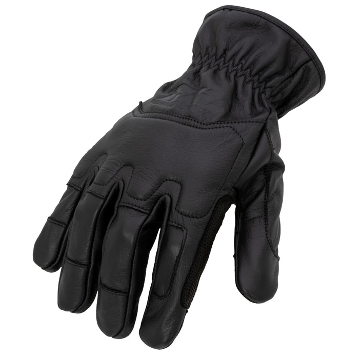 GSA Compliant ANSI A3 Cut Resistant Leather Driver Work Glove in Black