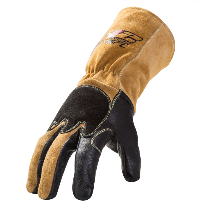 ARC Premium TIG Welding Gloves in Brown and Black