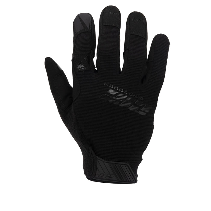 GSA Compliant Silicone Grip Touch-Screen Compatible Mechanic Gloves in Black