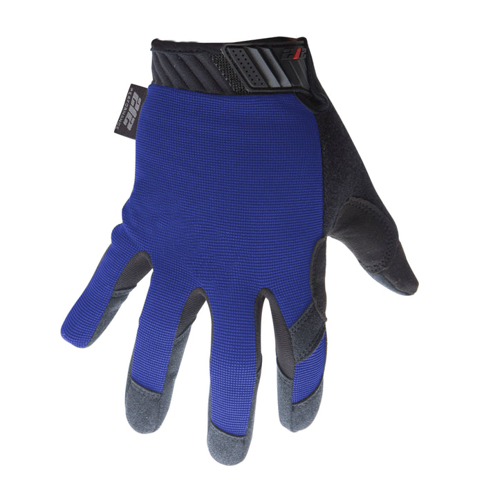 Touchscreen Compatible Mechanic Gloves in Blue