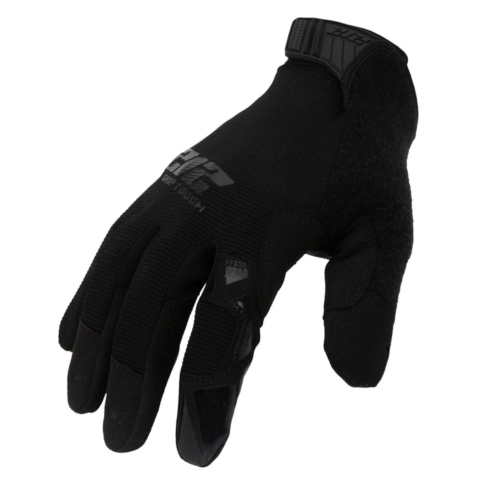 GSA Compliant Silicone Grip Touch-Screen Compatible Mechanic Gloves in Black