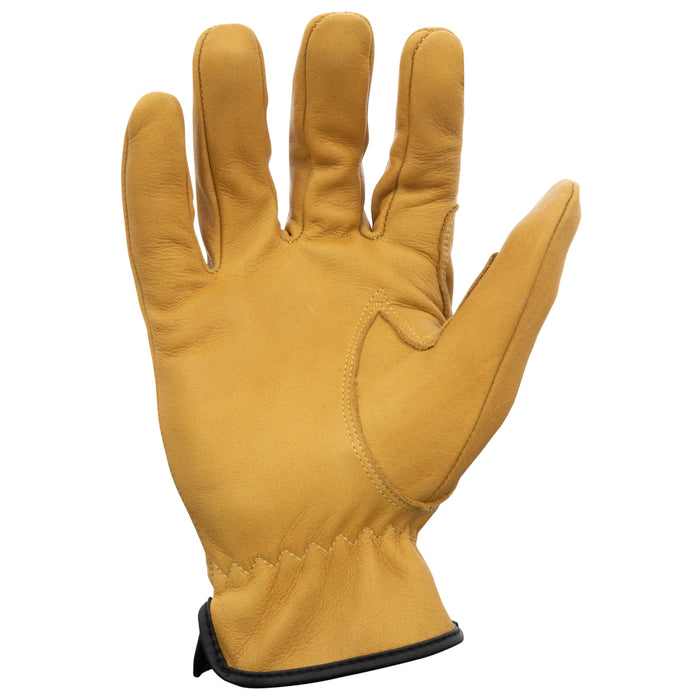 GSA Compliant Leather Driver Work Glove in Russet Brown