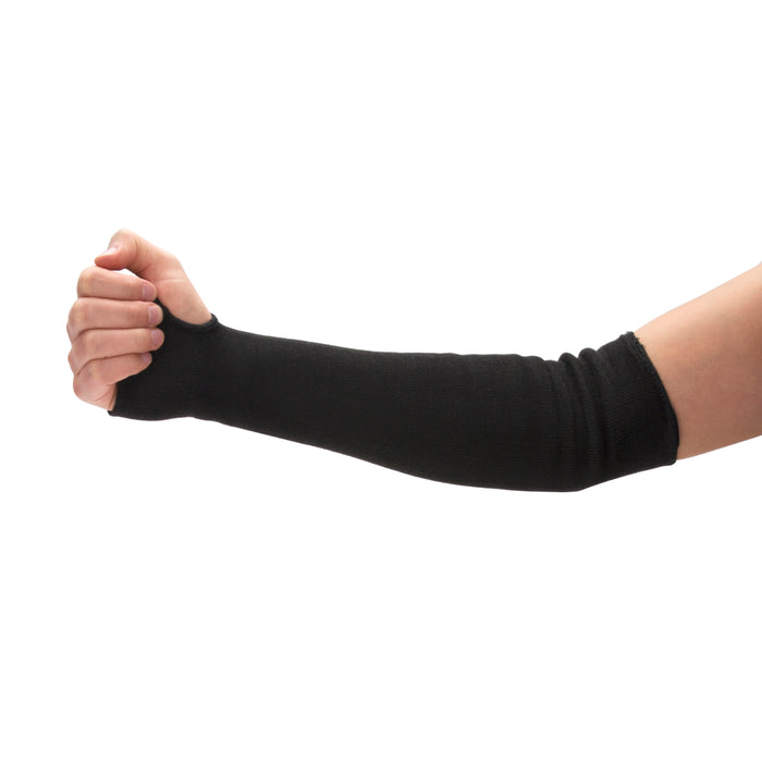 A4 Cut Resistant Liquid Repelling Double Layer Single Safety Sleeve made with DuPont™ Kevlar® fiber (1-Sleeve, Black)