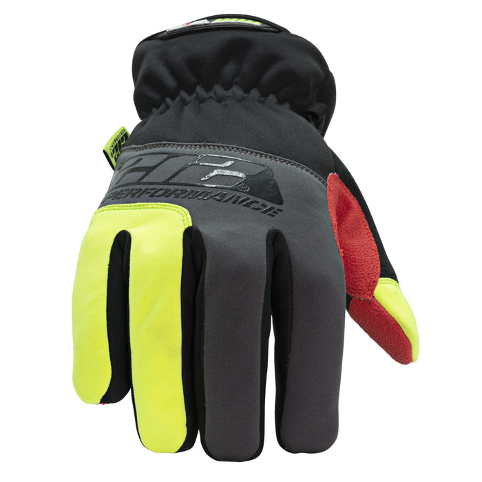 Waterproof Fleece Lined Cut Resistant Tundra Winter Work Gloves in Gray, Red, Black and Yellow