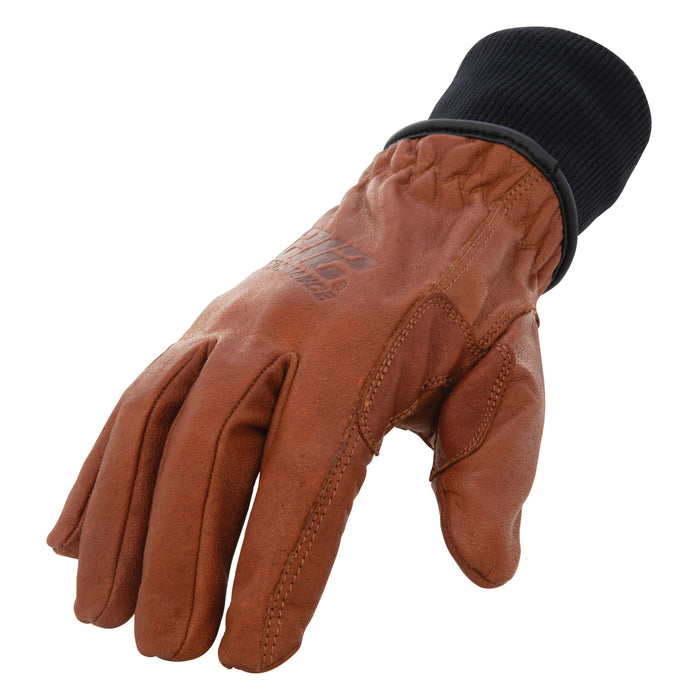 Leather Work Gloves with Reinforced Palm Safety Hands Protective Gloves  Unisex 